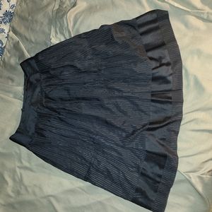 A- line silk skirt